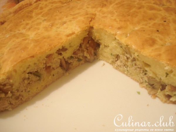 нежный и сытный мясной пирог"НИКА"